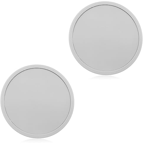 Coasters Cup Pad Mat Round Silicone Rubber Mug Coaster Non Slip for Coffee Beer Mug Wine Glass Y6-JYBD (Light grey)