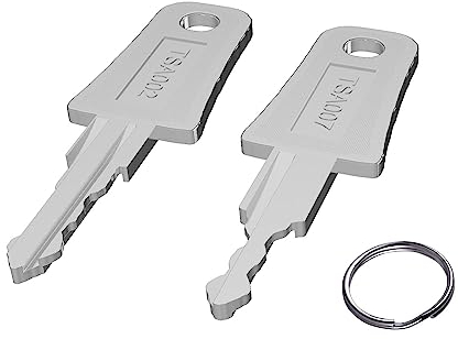 2 clés pour clés de bagage TSA007 TSA002, universelles TSA 007 002 serrures à combinaison de mot de passe