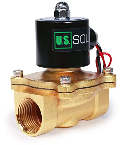 U.S. Solid Magnetventil - 1 Zinklegierung 12V DC Magnetventil, NBR-Dichtung, stromlos geschlossen