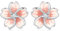 Orecchini a bottone con fiori di ciliegio Orecchini in argento sterling 925, SCE1673
