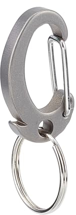 AMIJOUX Titan-Karabiner-Schlüsselanhänger, Minimalistischer Multifunktionaler Karabiner-Schlüsselanhänger, EDC Anti-Lost Quick Release Autoschlüsselclip-Zubehör Für Männer Und Frauen