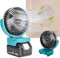 ThagBrco Ventilateur sans fil portable pour batterie Makita 18 V - Moteur sans balais avec USB A + C - Charge rapide pour camping, atelier et chantier de construction (sans batterie)
