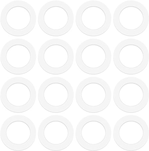 120 Pcs Fitting Rings Plastic Room Doors Special Door Washers Door Hinge Mounting Rings Without Abrasion Marks Φ10.2x15x1mm 80 Pcs,10.2x15x2mm 40 Pcs for Standard Room Doors