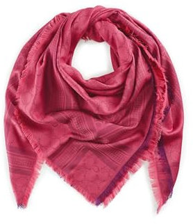 CODELLO Damen Premium XL-Tuch mit gewebtem Monogramm-Muster