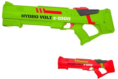 SPLASH elektrische Wasserpistole Spritzpistole mit Autofill-Funktion in zufälliger Farbe Elektrisches Wasser-Spielzeug für Erwachsene und Kinder, großer Spaß mit super Reichweite
