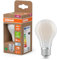 Osram Energy Class nella classica forma a lampadina, 3,8 W / 806 lm, EEK A, luce bianca fredda (4000 K), CRI 80, in vetro satinato senza piombo, attacco E27, IP20, diametro 60 mm, dimmerabile.