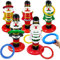 Christmas Ring Toss Game Toy Christmas Party Games Inflatable Christmas Nutcracker with 4 Rings Target Toss Toy Set,Christmas Toss Game Props for Kids Adults Family Christmas Fun Game Indoor Outdoor