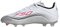 adidas Unisex Kinder F50 Messi League Firm Multi Ground Football Boots Kids Fußballschuhe, Cloud White/Lucid Red/Silver Metallic