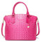 NICOLE & DORIS Handtasche Damen Mittelgroß Kroko Handtaschen Elegante Schultertaschen Lackleder Henkeltasche Umhängetasche Tote Tasche für Büro Shopper Reisen Rosenrot