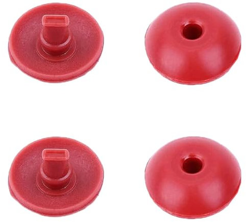 TopHomer 176-64 Vergaser-Gummi-Rückschlagventil für Kettensägen- und Rasenmäher-Vergaser, 4 Stück, Rot