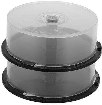 Cabilock Cd-aufbewahrungsbox Große Kapazität Dvd-eimer 2 Stück Kunststoffdeckel für Cd-/dvd-aufbewahrungskoffer