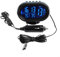 Digitale Wetterstation, 12 V, Auto-Uhr, Thermometer und Voltmeter kombiniert (blau)