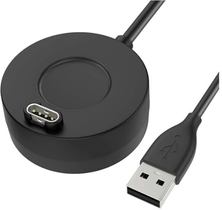 Astorgos Base de Chargeur Compatible avec Garmin Vivoactive 3/4/4S/Venu/Fenix 7/7S/7X/5/5 Plus/5S/5S Plus/5X/5X Plus/6/6S/6X/6 Pro/6S Pro/6X Pro/Forerunner 745/Instinct, Station Chargement USB, Noire