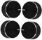 SHINEOFI 4pcs Sturdy Potentiometer Knob for Electric Guitar Speaker Volume Control Durable Aluminum Alloy Knobs for Audio Systems Compact Design for Easy Installation Versatile Use