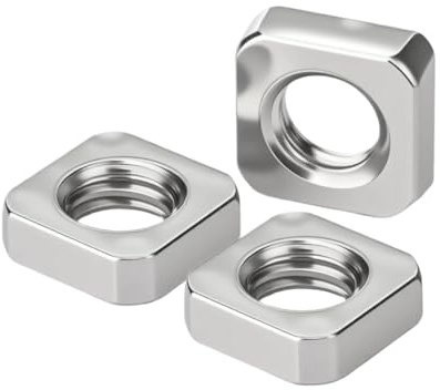 Dado sottile M3 M4 M5 M6 M8 M10 M12 Dadi quadrati sottili in acciaio inox A2 5-50 pezzi(M4 (50pcs))