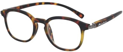 Praktische Montana Lesebrille MNR4 mit hochwertigem Federscharnier und Nackenhalterfunktion Havanna +3,00 dpt