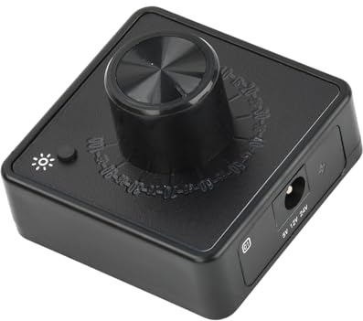 AMISENK Adjustable Speed Controller for 4 Wire Fan Featuring PD60W Fast Charging and Low Noise Operating Speed Controller with PD Fast