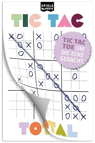 Spielefabrik® TIC TAC TOTAL | Tic Tac Toe neu gedacht: 9 Felder ergeben ein großes Spielfeld | Strategiespiel, Taktikspiel, Knobelspiel für 2 Personen ab 8 Jahre | Reisespiel, Geschenk & Mitbringspiel