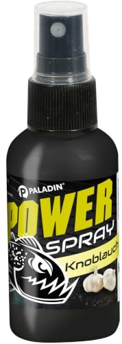 Paladin Power Series Liquid Spray, Köder-Aroma, 50ml, für Natur- & Kunstköder, Starke Haftung, Mehr Bisschancen (Knoblauch)