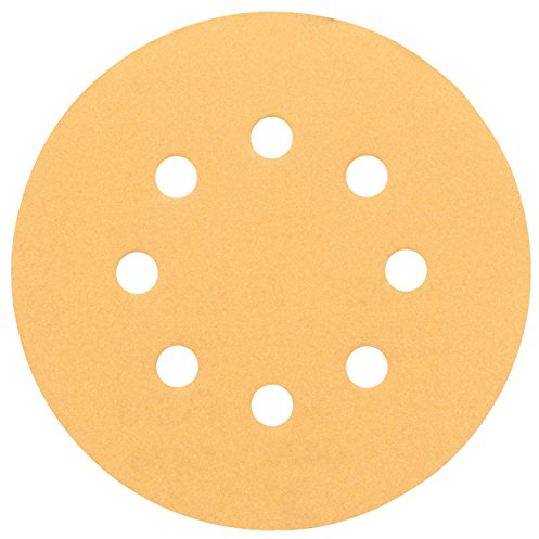 Bosch Professional 5 Stück Schleifblatt C470 Best for Wood+Paint (Holz und Farbe, Ø 125 mm, Korn 400), 2608605075
