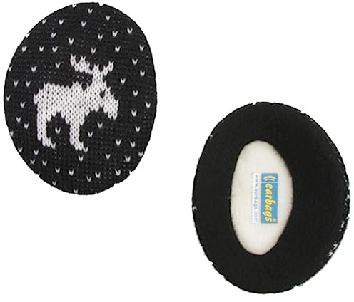 Earbags Ohrenwärmer Fashion, Elch schwarz, S