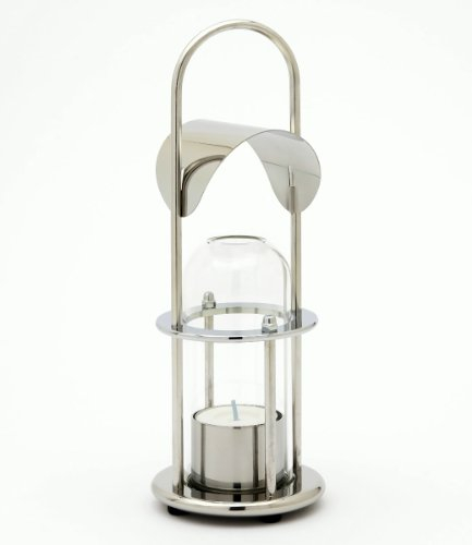 Windlichter FEUERSCHIFF Edelstahl poliert, mit Borosilikatglas und spezieller Luftzuführung