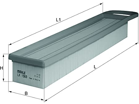 MAHLE LX 1969 Luftfilter - für Mini (R56), u.a. | Kompatibel mit: CITROËN BERLINGO Kasten/Großraumlimousine, BERLINGO MULTISPACE, C3 II, C3 PICASSO, C4 Coupe