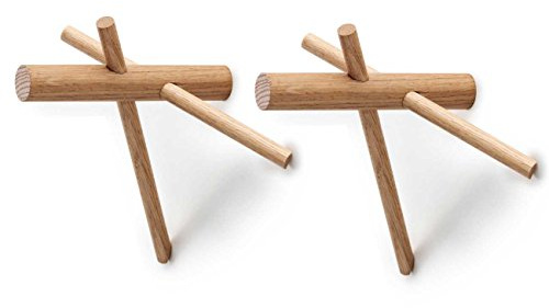 Normann Copenhagen Wandhaken, Natur, 2 Stück à 14,5 x 15,5 x 12,5 cm