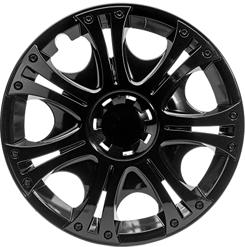 Albrecht 13 Zoll Radkappen schwarz für Stahlfelgen - Aruba Radzierblenden aus hochwertigem Kunststoff - Langlebige Radblenden in originaler Albrecht Verpackung - Made in EU