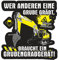 Aufkleber Wetterfest Baggerfahrer 10cm Bagger Handwerker baumaschinenführer Kind
