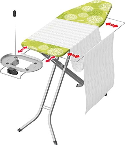 Vileda Perfect Planche à Repasser 2 en 1 pour Centrale Vapeur, Surface de Repassage 172 x 44,5 cm, Vert