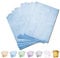 Partycards Urkundenpapier A4 Bedruckbar - Vintage Papier Blau, 50 Blatt, Format DIN A4, 90 Gramm, Beidseitig Bedruckt - Altes Papier Briefpapier A4, Briefpapier Vintage