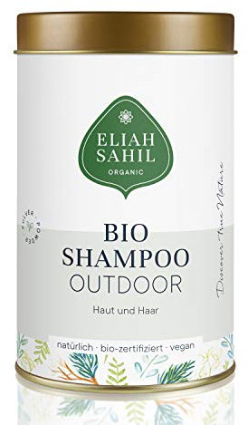 ELIAH SAHIL Bio Outdoor Shampoo von ELIAH SAHIL Pulvershampoo für Haut und Haar 100 Gramm - 100% Bio zertifizierte Naturkosmetik - Vegan - Hair & Body für Damen und Herren