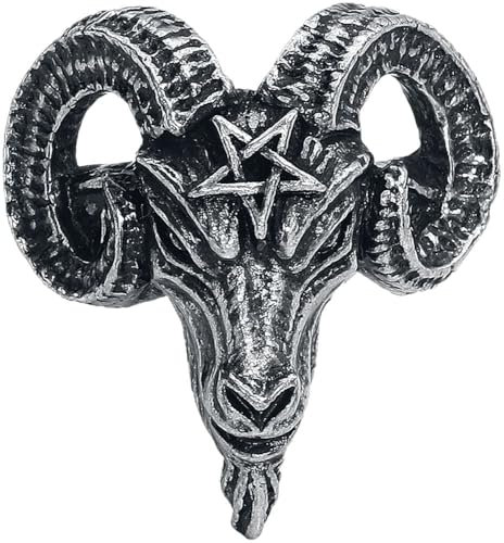 Alchemy Gothic Baphomet Unisex Ring Standard M Hartzinn Gothic, Rockwear