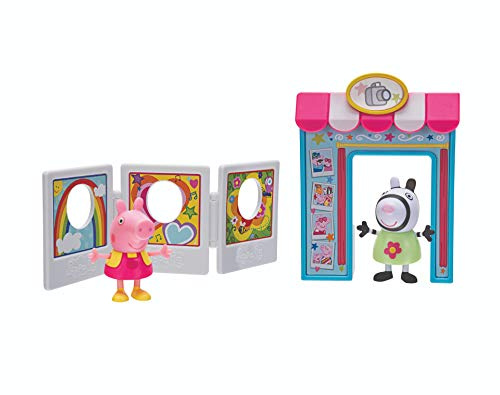 Peppa Pig PEP0558 Peppa Wutz Spielfiguren Set, Fotobox Spielset