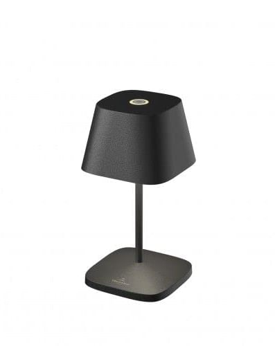 Villeroy & Boch Tischleuchte Neapel 2.0 LED, Dimmbar, Akku & Ladestation, Farbe:schwarz