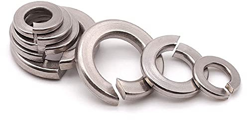 Lot de 20 rondelles de verrouillage en acier inoxydable 1,27 cm ID, rondelles de calage