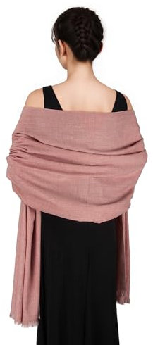SWAT PANY Sciarpa pashmina e involucri per le donne scialle per abiti da sera matrimonio inverno grande involucro per le donne, rosa, Etichettalia unica