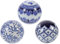 Homoyoyo White Ceramic Vase 3pcs Ceramic Decorative Balls Blue and White Porcelain Floating Orbs Spheres Centerpiece Balls for Bowl Vase Fish Tank Home Decor 10cm Home Decoration