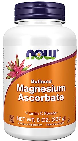 Now Foods, Magnesium Ascorbate, 227g Vegan Powder, Vitamin C, Minerals, Gluten Free, Soy Free, Vegetarian