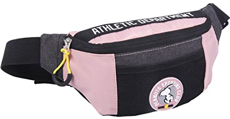 CERDÁ LIFE'S LITTLE MOMENTS - Gürteltasche Damen von Snoopy| Ideal für Sport und Fitness mit Reißverschlusstasche vorne und Netztasche - Offiziell Lizenziert von Peanuts, Multiheat, Einheitsgröße
