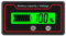 Battery Meter, 12V 24V 36V 48V 72V 84V Battery Capacity Voltage Meter with Light Alarm, Professional DC Battery Monitor Gauge for Electric Vehicle(Green)
