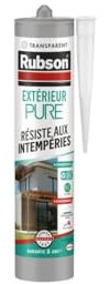 RUBSON - Mastic Rubson Extérieur Pure 280ml - Couleur Translucide