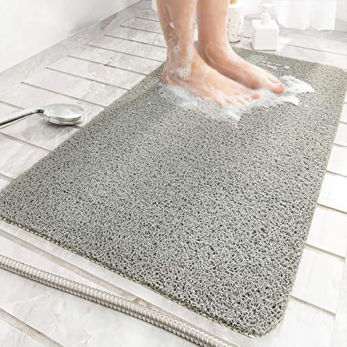 ROIMOE Duschmatte rutschfest, PVC-Luffa Badewannenmatte Komfort Sicherheits Duschmatten Massage Anti-Rutschmatte für Badewanne und Nassbereiche Schnell Trocknend Leichte Reinigung (100 x 40 cm)