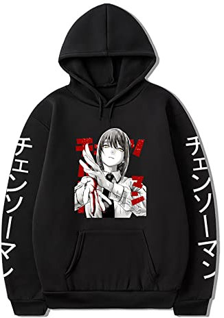 acsefire Chainsaw Man Hoodie Makima Top Kawaii Cute Makima Pullover Makima Hoodie Chainsaw Man Casual Streetwear Friends Pullover