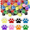 48 Stück Pfoten-Radiergummis, 4 Farben, Pfotenabdruck, Radiergummis, Hunde-Geburtstagsparty, Geschenke für Katzen, Partygeschenke, Willkommen zurück in die Schule, Kinder, Studenten