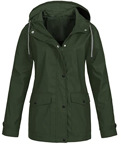 Sunnyuk Regenjacke Fahrrad Damen Dünn Leicht Reißverschluss Regenponcho Laufjacke Sport Dünn Regenmantel Fahrradjacke Wandern Frühling Herbst Softshell Windjacke Leichte Jacke Für Frauen