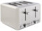 Tower T20051MSH Cavaletto 4-Slice Toaster with Defrost/Reheat, Stainless Steel, 1800W, Latte with Chrome Accents