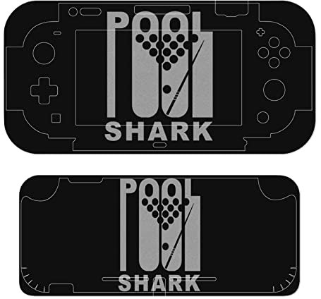 Pool Shark Cute Skin Sticker Compatible with Switch Console And Switch Lite Protector Skin Decal Cover