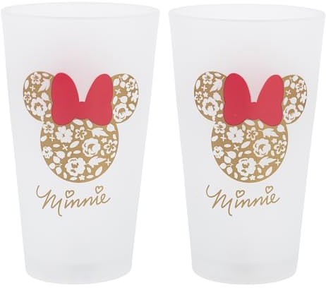 Stor Minnie Mouse Wassergläser, 490 ml, 2 Stück